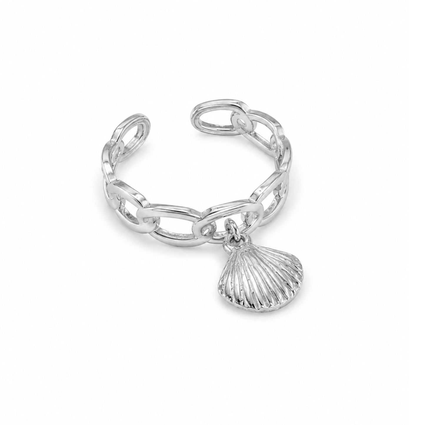 Bague Giulia en acier inoxydable argenté - Luneia Bijoux