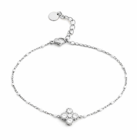 Bracelet Léonie en acier inoxydable argenté - Luneia Bijoux