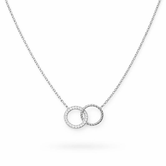 Collier Lyséa en acier inoxydable argenté - Luneia Bijoux