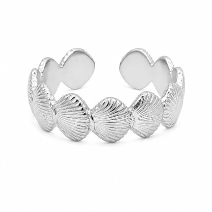 Bague Bahia en acier inoxydable argenté - Luneia Bijoux
