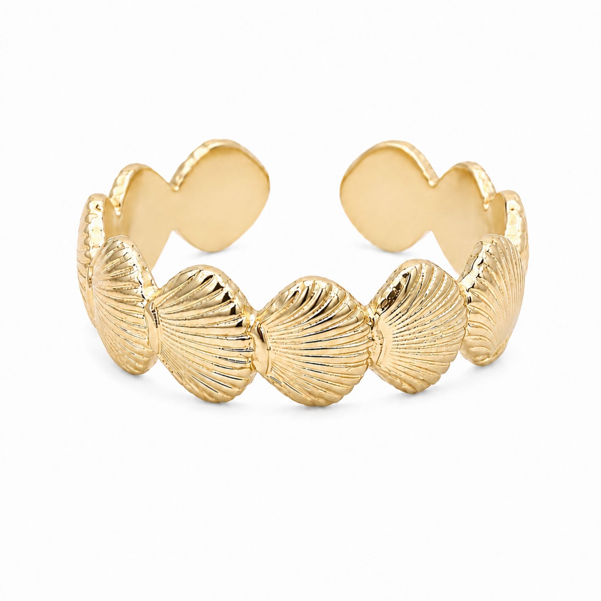 Bague Bahia en acier inoxydable doré - Luneia Bijoux
