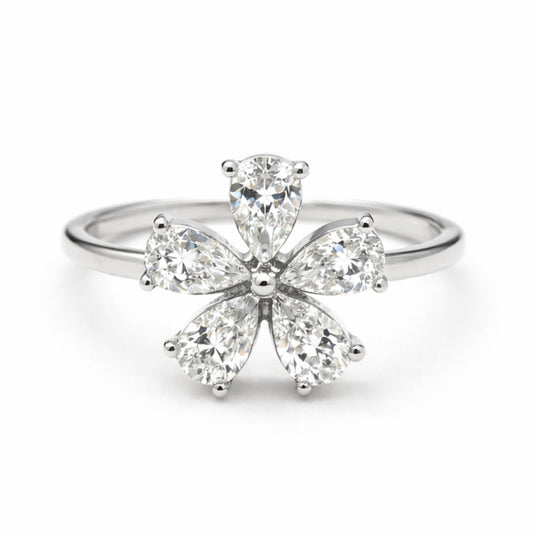 Bague Élise en acier inoxydable argenté - Luneia Bijoux