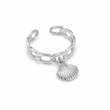 Bague Giulia en acier inoxydable argenté - Luneia Bijoux