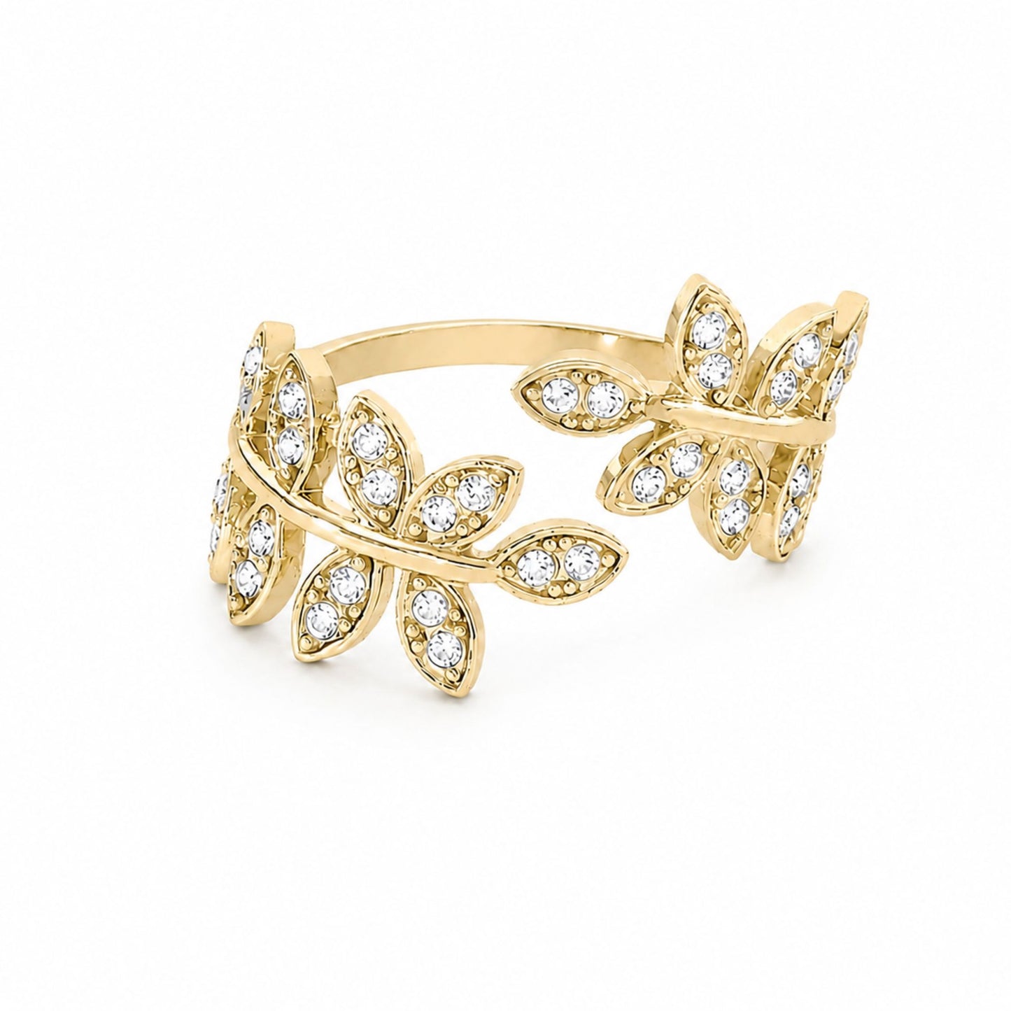 Bague Linea en acier inoxydable doré - Luneia Bijoux