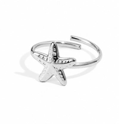 Bague Loane en acier inoxydable argenté - Luneia Bijoux