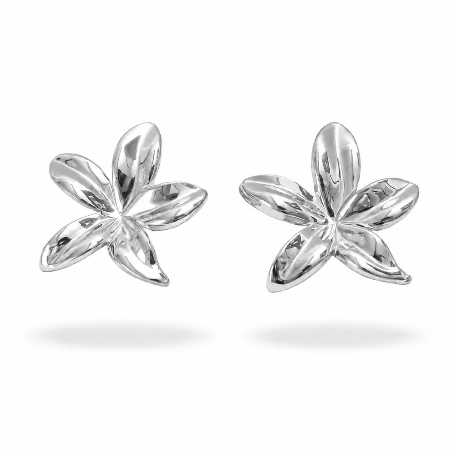 Boucles d’oreilles Alice en acier inoxydable argenté - Luneia Bijoux