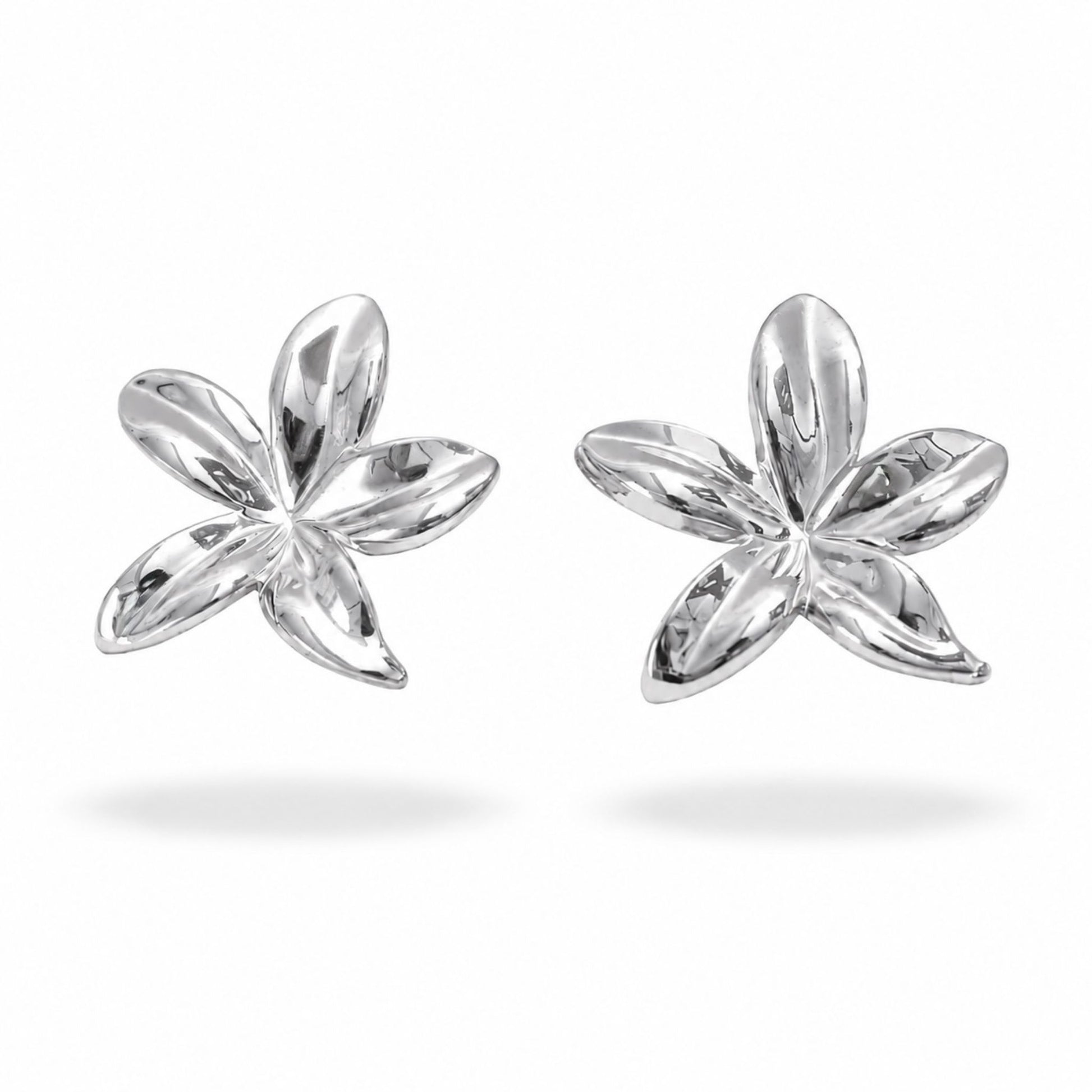Boucles d’oreilles Alice en acier inoxydable argenté - Luneia Bijoux