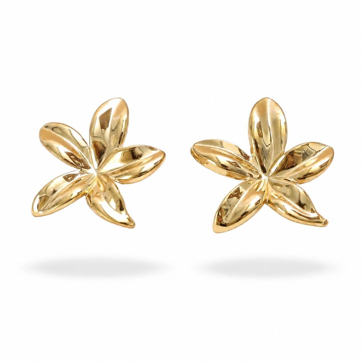 Boucles d’oreilles Alice en acier inoxydable doré - Luneia Bijoux