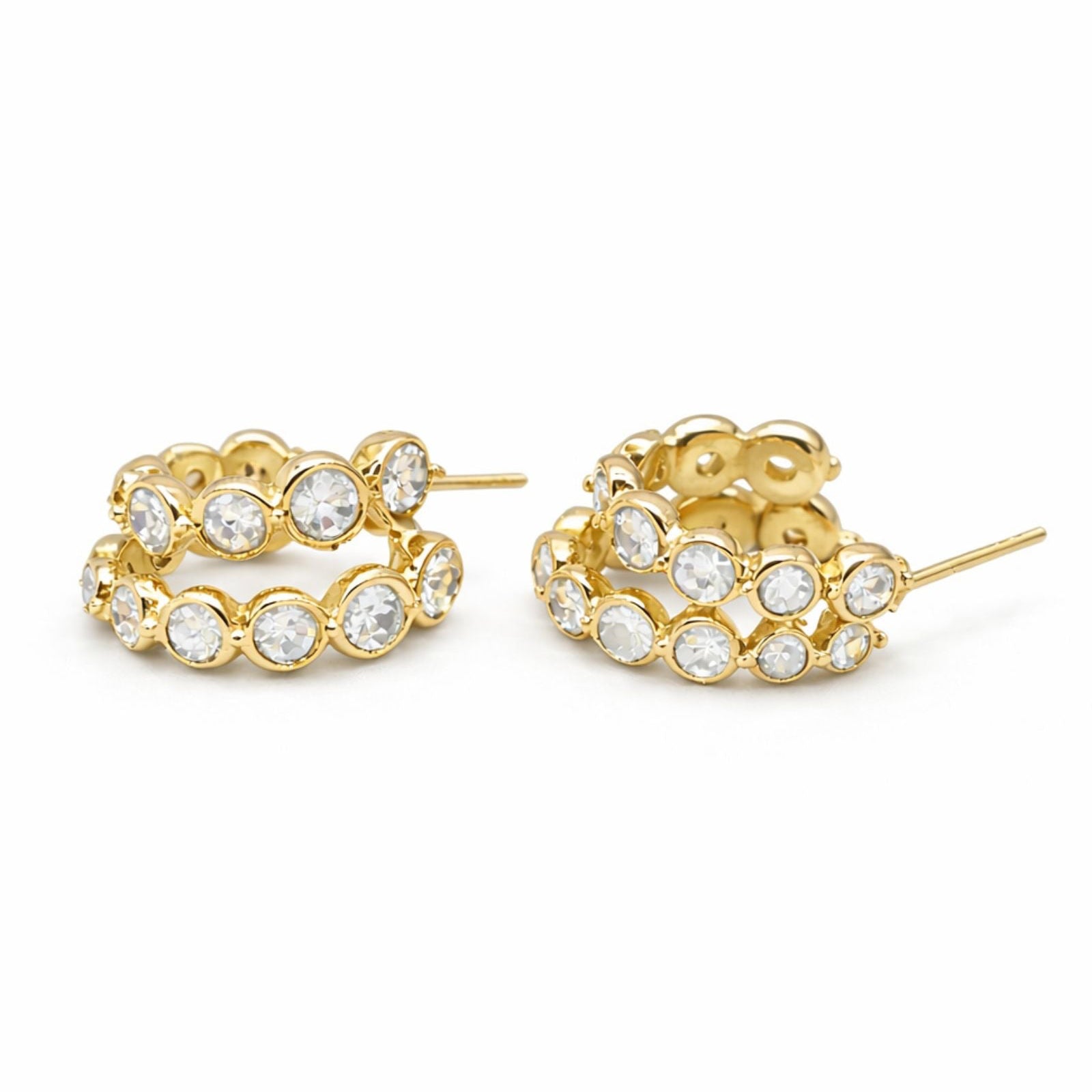 Boucles d’oreilles Lise en acier inoxydable doré - Luneia Bijoux