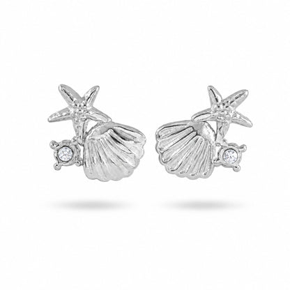 Boucles d’oreilles Océane en acier inoxydable argenté - Luneia Bijoux