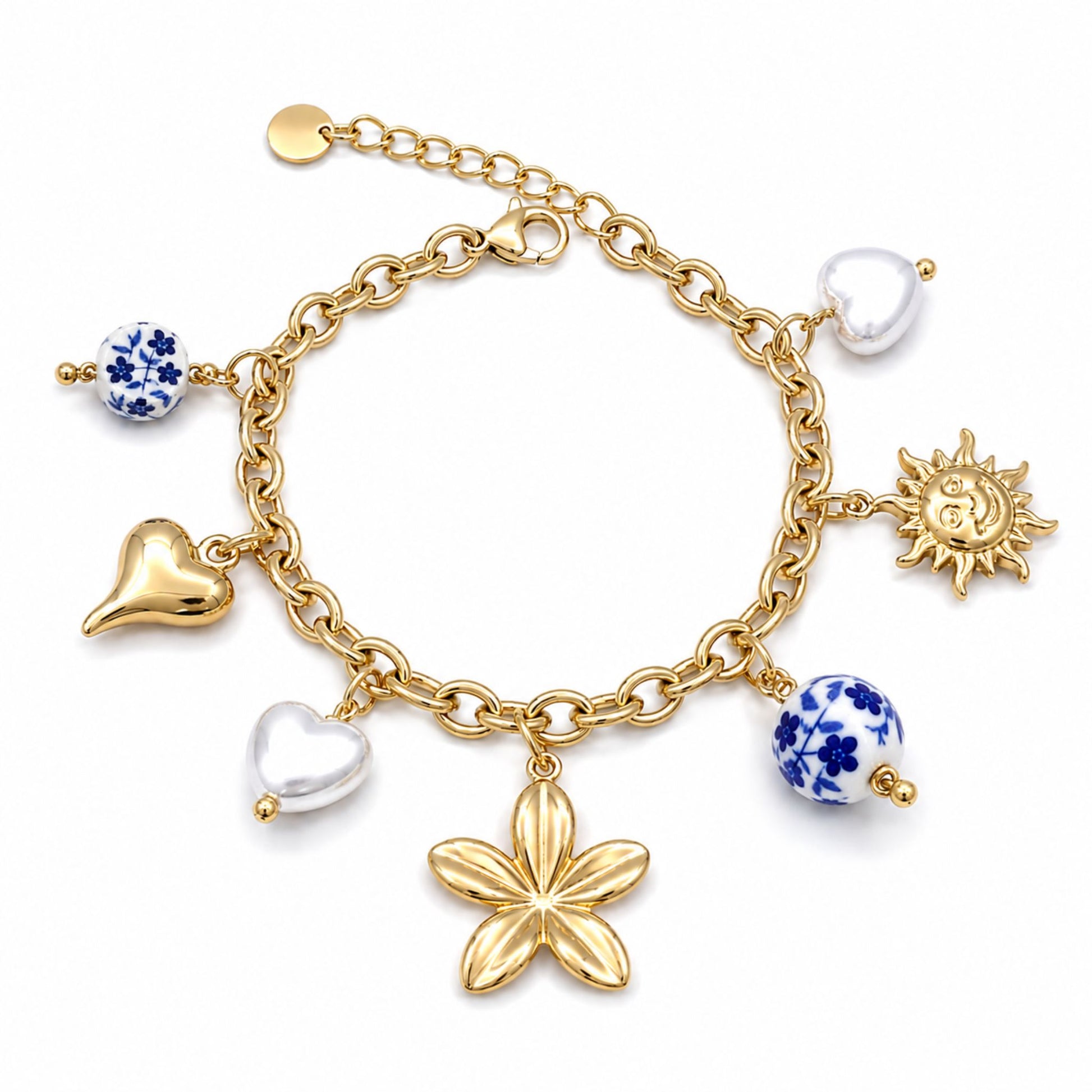 Bracelet Azura en acier inoxydable doré - Luneia Bijoux