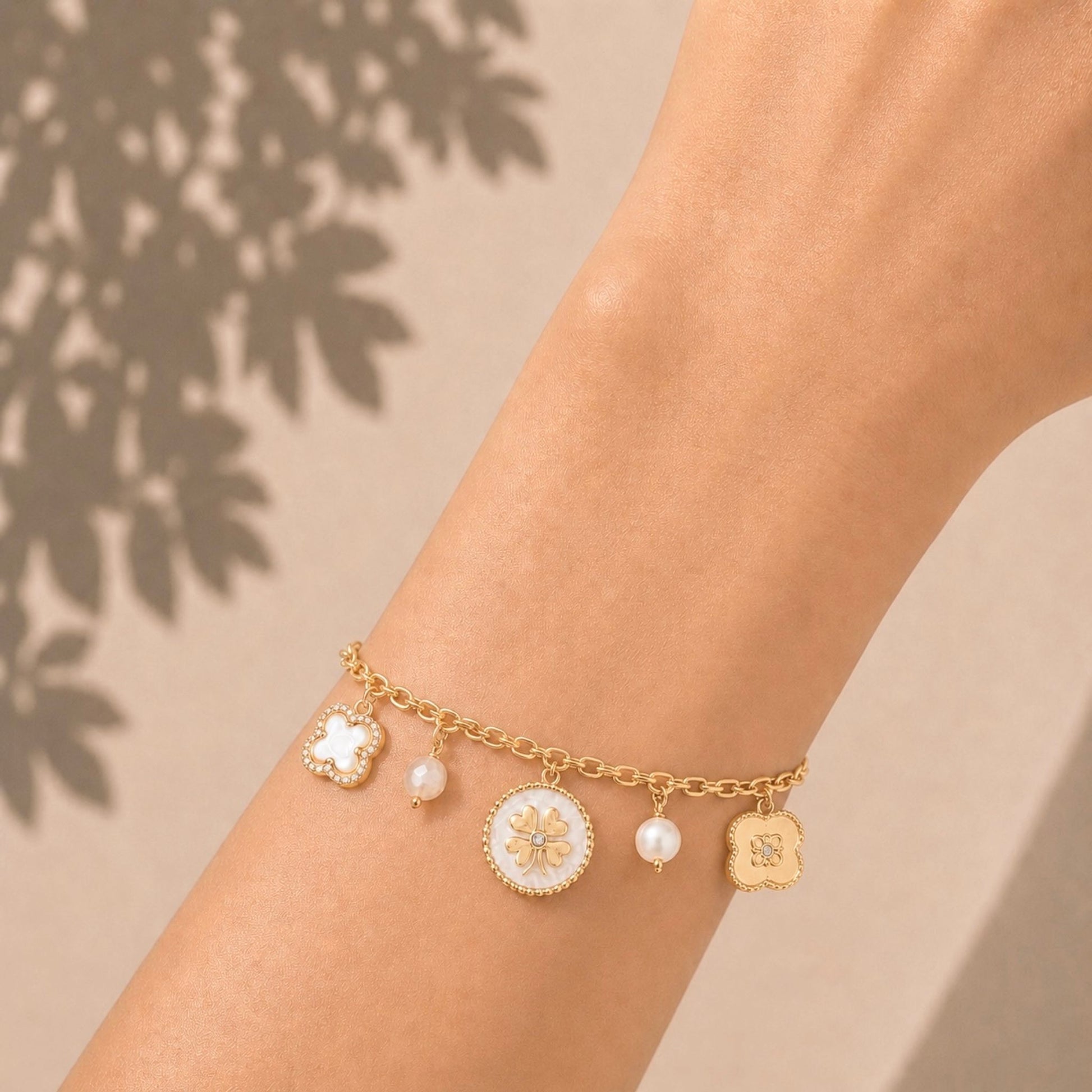 Bracelet Chance en acier inoxydable porté - Luneia Bijoux