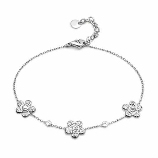 Bracelet Émie en acier inoxydable argenté - Luneia Bijoux