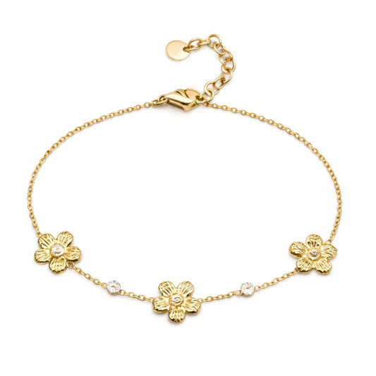 Bracelet Émie en acier inoxydable doré - Luneia Bijoux