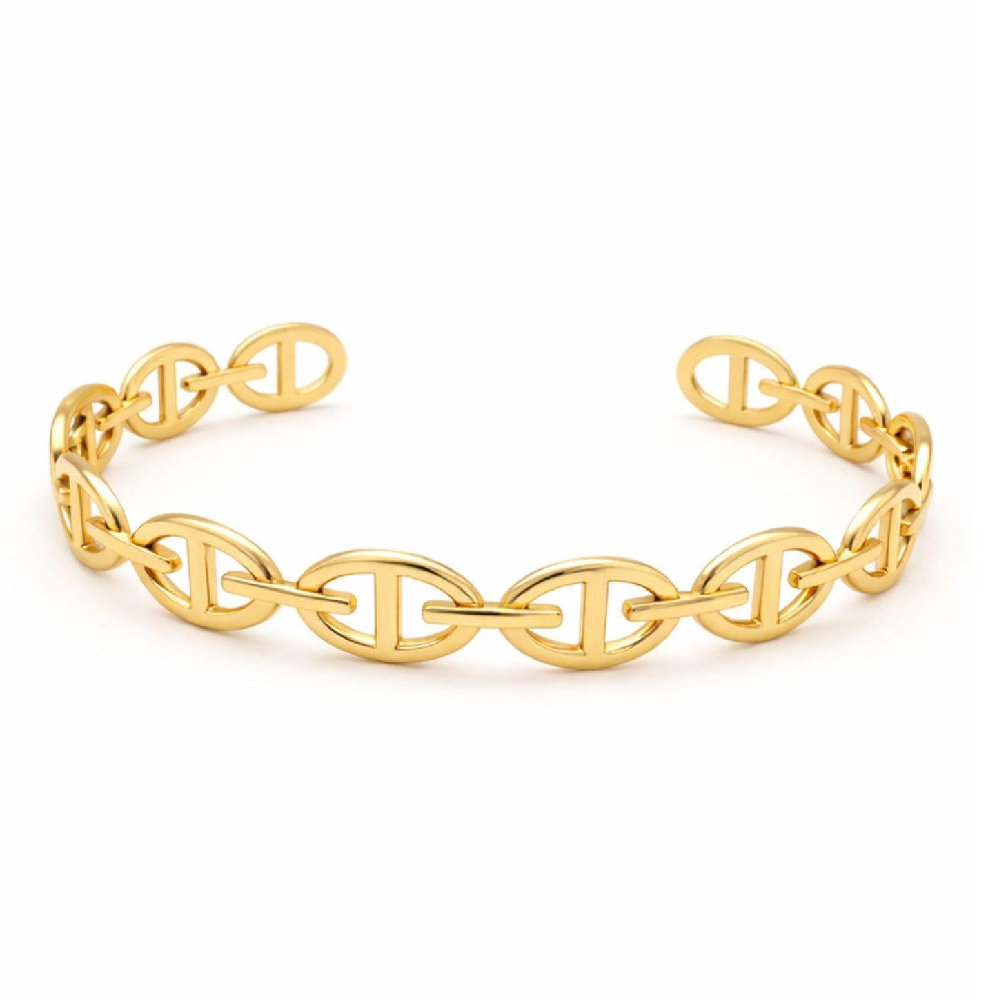 Bracelet Jonc Iris en acier inoxydable doré - Luneia Bijoux