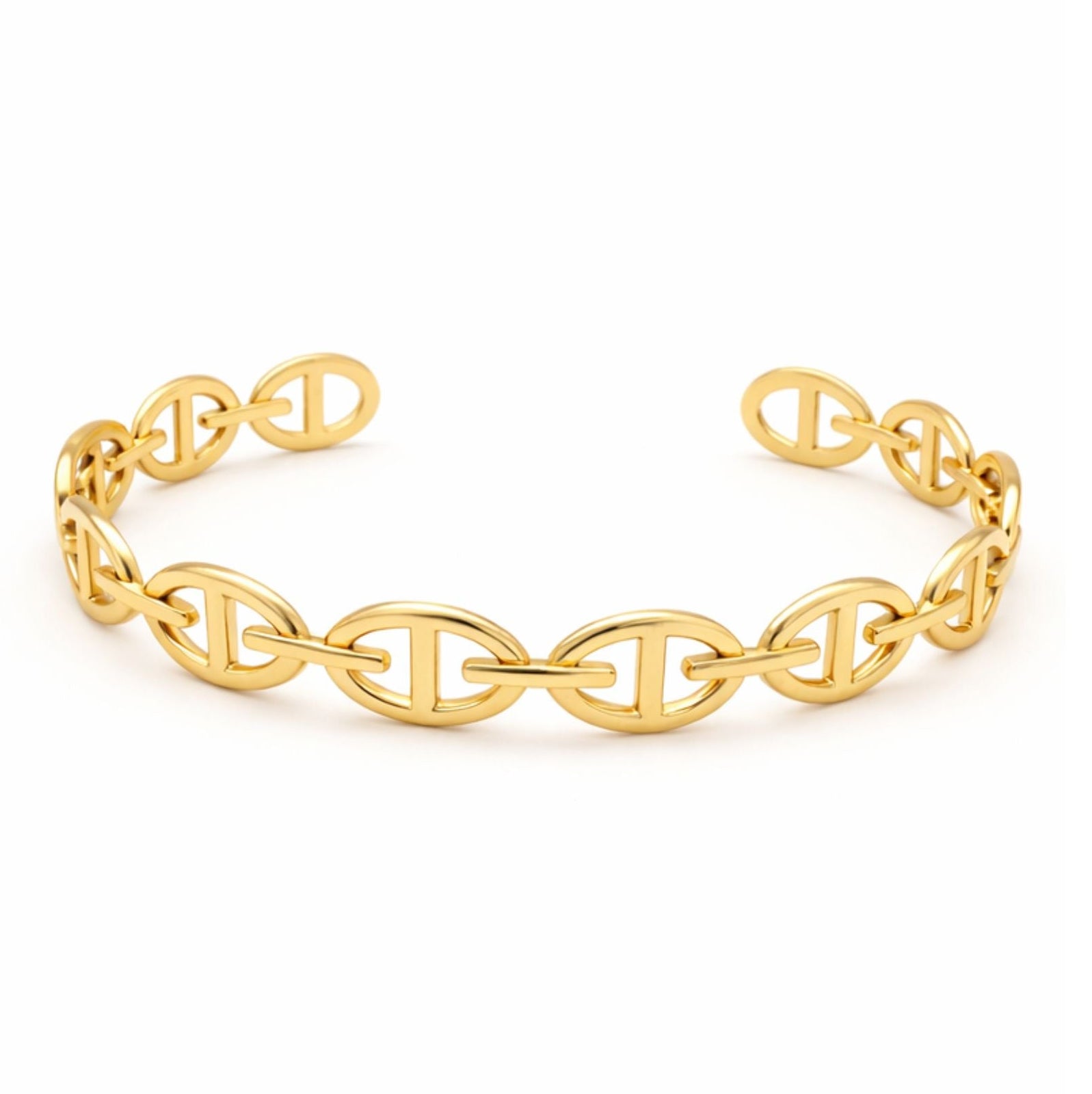 Bracelet Jonc Iris en acier inoxydable doré - Luneia Bijoux