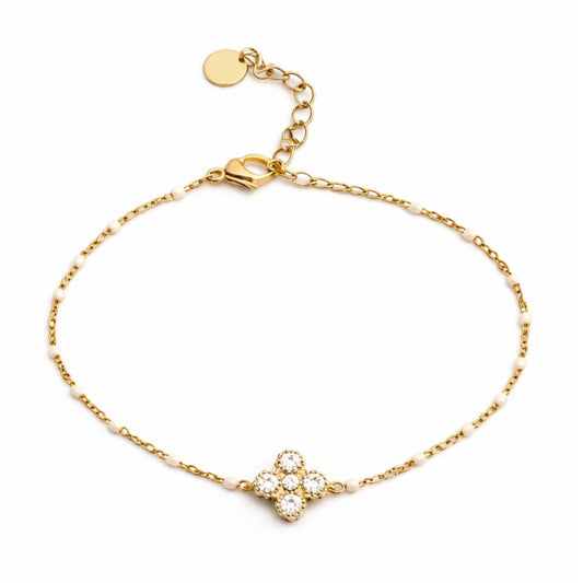 Bracelet Léonie en acier inoxydable doré - Luneia Bijoux