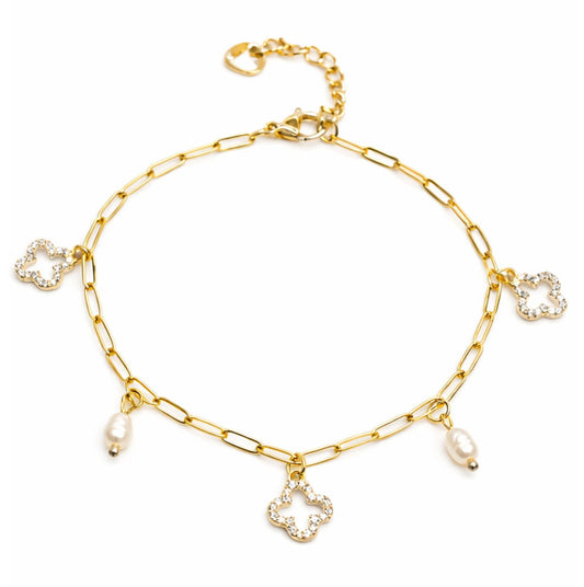 Bracelet Lina en acier inoxydable doré - Luneia Bijoux