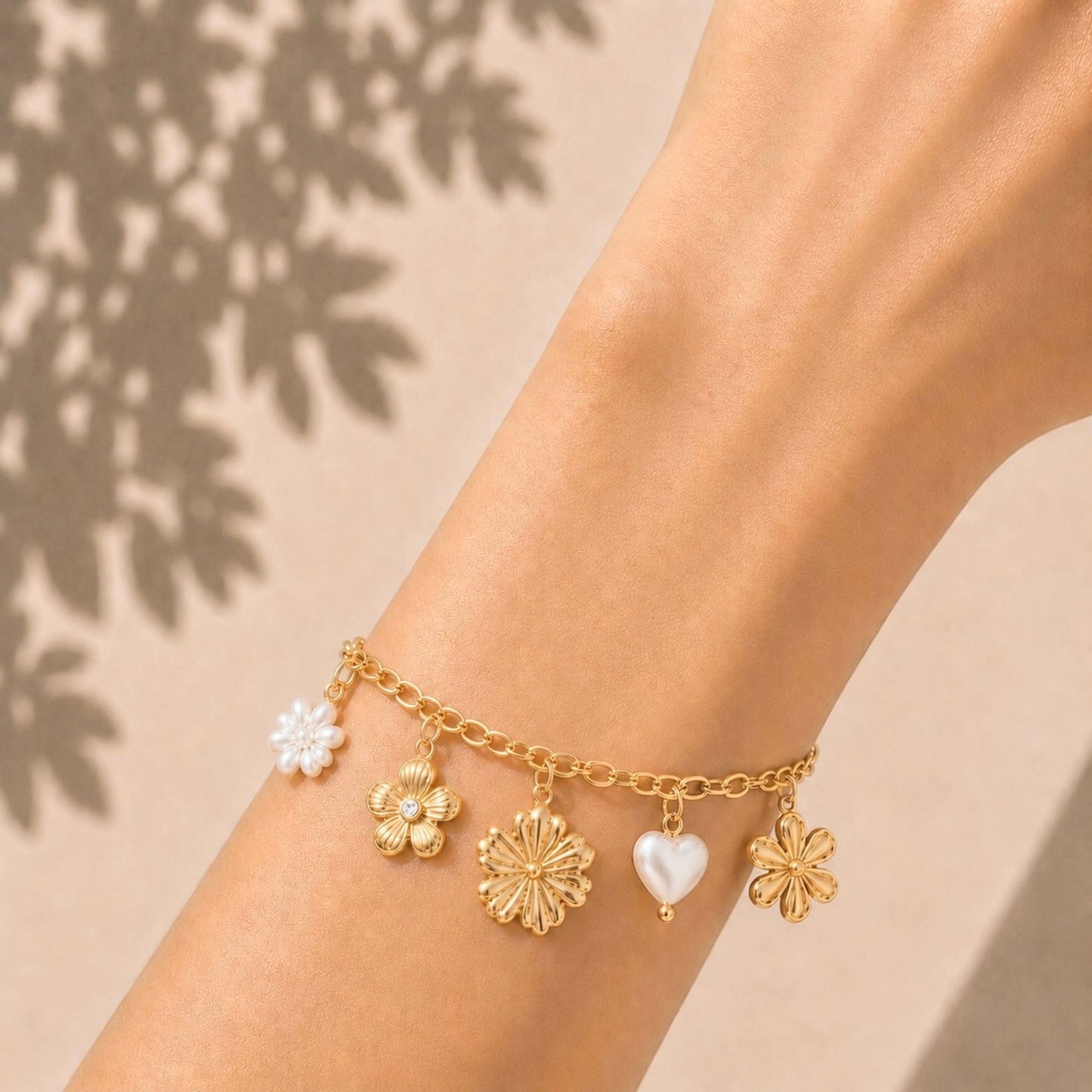 Bracelet Lyne en acier inoxydable porté - Luneia Bijoux