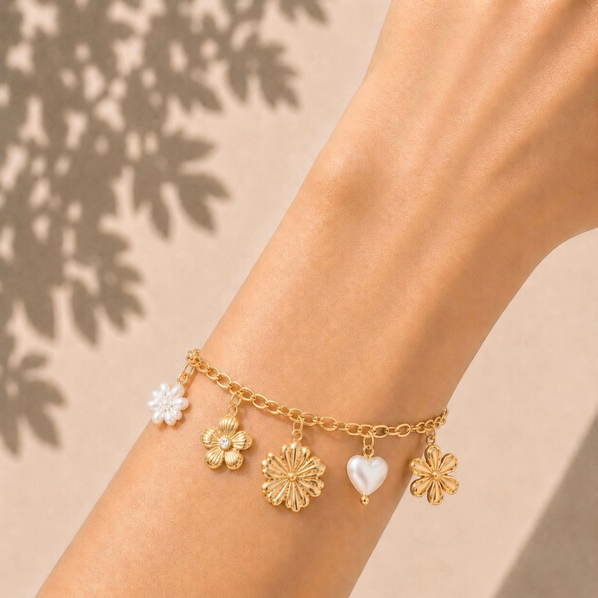 Bracelet Lyne en acier inoxydable porté - Luneia Bijoux