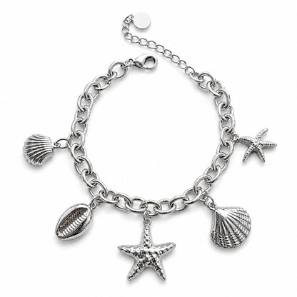 Bracelet Maréa en acier inoxydable argenté - Luneia Bijoux