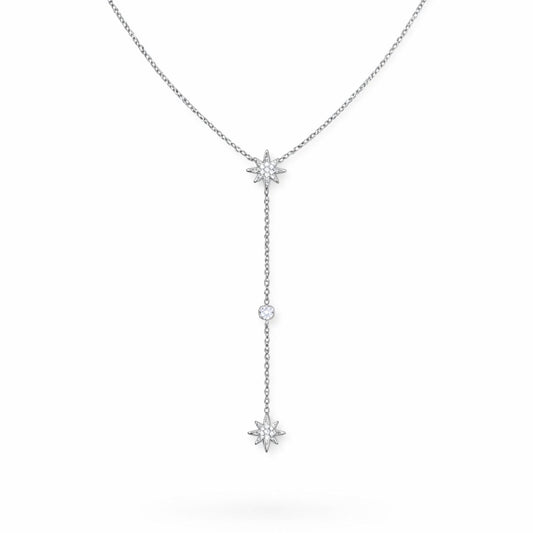 Collier Célie en acier inoxydable argenté - Luneia Bijoux