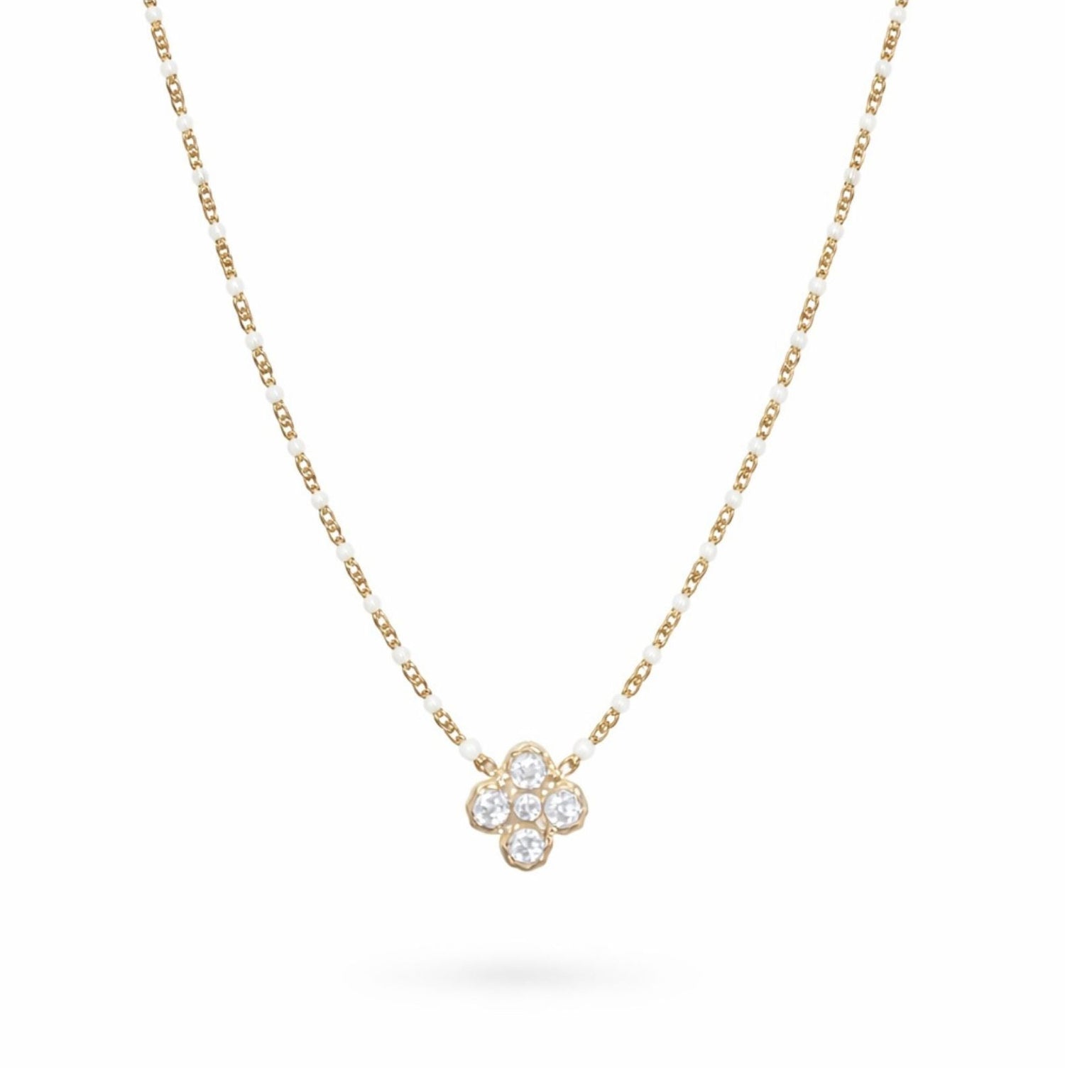 Collier Éline en acier inoxydable doré - Luneia Bijoux