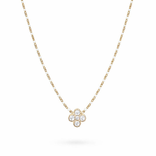 Collier Éline en acier inoxydable doré - Luneia Bijoux