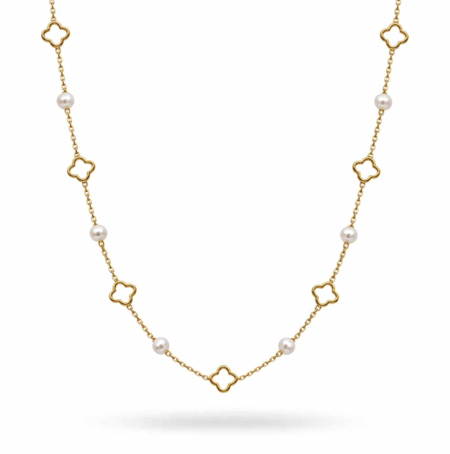 Collier Léna en acier inoxydable doré - Luneia Bijoux