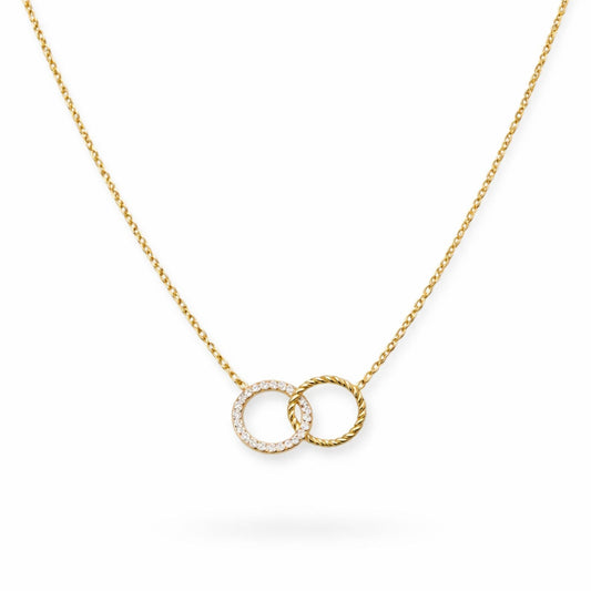 Collier Lyséa en acier inoxydable doré - Luneia Bijoux